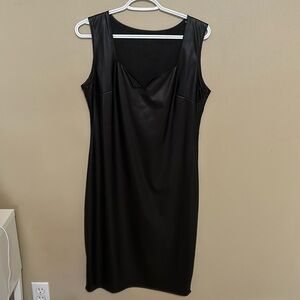 Black Pleather Like dress